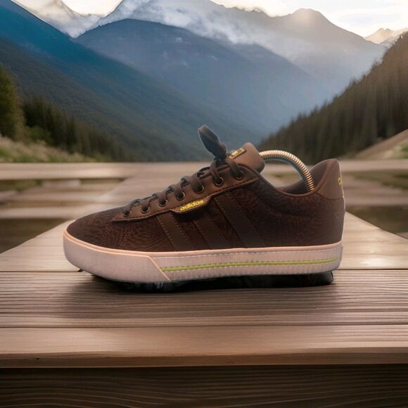 Adidas Daily 3.0 Shoes Sneaker Black / Grn Sz.10 Snakeskin Carbon Texture GV7352 - Picture 5 of 7